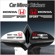 [20% Off for A Limited Time] Honda Anti-Scratch Decorative Stickers for Car Rearview Mirror Car Decoration Accessories for City Hrv Civic Wrv Brio BRV Fit Accord Vezel