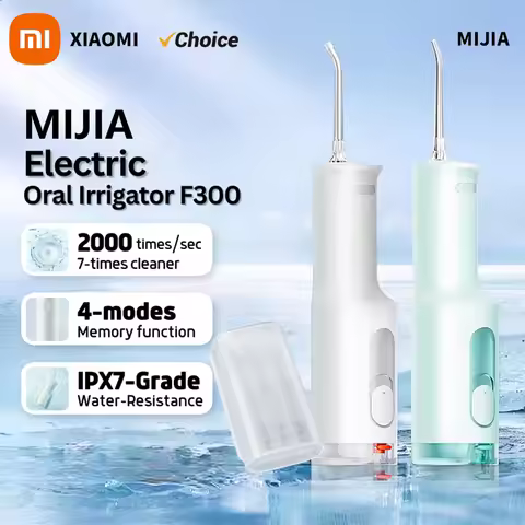 XIAOMI MIJIA Portable Oral Irrigator F300 Dental Water Jet Water Flosser Teeth Whitening Bucal Tooth