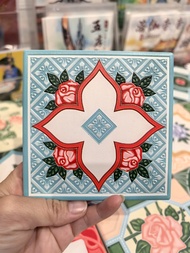 Fujian Floral Tile Tea Coaster