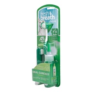 Tropiclean Fresh Breath Oral Care Kit ชุดดูแลช่องปาก แปรงสีฟัน+ปลอกนิ้วขัดฟัน+เจลกำจัดหินปูน (หัวแปรงขนาดใหญ่)