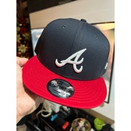 LJS CAPGAMING ONLINE SHOP NEWERA 9FIFTY SNAPBACK MLB ATLANTA BRAVES (2-TONE)NAVY BLUE/RED