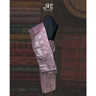 Palembang Songket with Beautiful Sweet Motif, Baby Purple Silver, Songket 1 Set | Rizal Songket