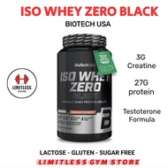 Biotech USA ISO WHEY ZERO BLACK 908G ISOWHEY 2lbs LACTOSE GLUTEN FREE