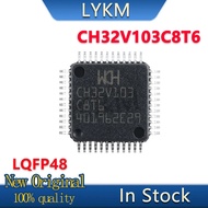 1-10 unit Baru Asli CH32V103C8T6 CH32V103 C8T6 LQFP48 Ia boleh menggantikan cip Mikrokontroler STM32