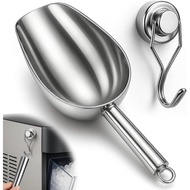 Stainless Steel Ice Scoop for Freezer with Magnetic Hook - Ice Scoop for GE Profile Opal 2.0 Nugget 