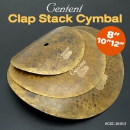 Centent Clap Stack Cymbal 8" 10" 12" แฉ แบบซ้อนกัน 3 ชั้น เนื้อ B10 (90%Copper+10%Tin)  # CSC-81012