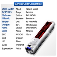 AMPCOM LC SFP + 10GBASE-BX BiDi 1270nm-TX/1330nm-RX Simplex Lc/upc SMF โมดูลตัวรับส่งสัญญาณแสง10กม./