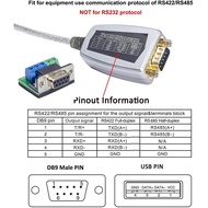 - USB to RS422 RS485 Serial Port Adapter Cable with Chipset 5 Position Terminal Board for 10 8 7 XP