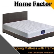 8 Inch Spring Mattress Set (Free 🚚 and install）(Mattress + Bedframe) Single/Super Single/Queen/Single/ Kings Size