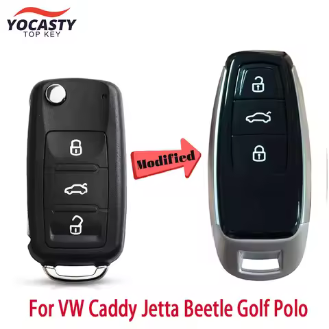 YOCASTY Modify For Audi New Style Keyless Smart Key Shell Case For 2008 2009 2011 2013 2014 Audi A3 