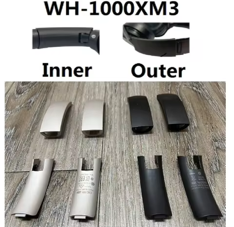 Replacement spare plastic part For SONY WH-1000XM3 Headset Inner Inside Beam,Outer Outside Slider re