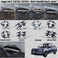 proton saga mc3 2025-2026 car door handle bowl cover accessories saga new carbon fiber skhongauto