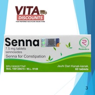 Remedica Senna 7.5mg Tabs (60's) [Exp 04/2030]