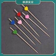 Love Bead String Fruit String Bamboo String Fruit Platter Sushi Fork Fruit Fork Flower String Fruit 