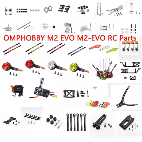 OMPHOBBY M2 EVO M2-EVO RC Double Brushless Motor Direct Drive 3D Helicopter Steering Gear Bearing Ta