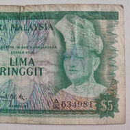 💪A/96 634981 🇲🇾MALAYSIA LIMA RINGGIT/RM5- 3rd SERIES