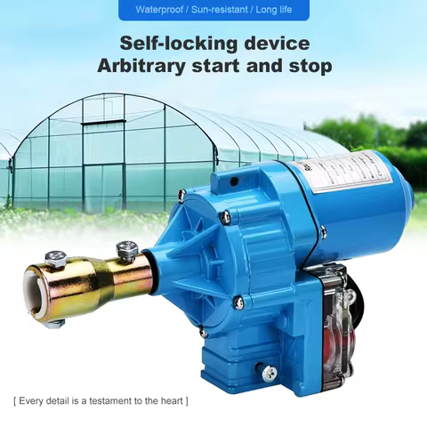 Electric Film Roller DC 24V Greenhouse Roll Up Motor Electric Film Roll Machine 100W/150W Film Windi