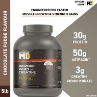 MuscleBlaze Biozorb Whey Protein with Creatine Monohydrate (Chocolate Fudge, 5lbs / 2.27kg)