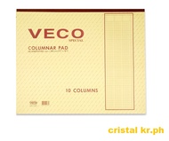Columnar Pad (10 Columns) Veco 14x17 50sheets per pad