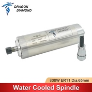 Dragon Diamond 220V Spindle 800W/1.5KW/2.2KW/3KW CNC water Cooled Spindle Motor 4 Bearings CNC Motor
