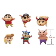 Shinchan action figure crayon set of 6