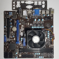 微星 A78M-E35 主機板 + AMD Athlon X4 760K 四核心處理器、整套賣含CPU原廠風扇與後擋板