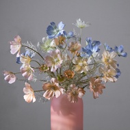 Simulation Flower Grid Mulberry Flower Cosmos Single Branch Hair Planting Cosmos Fake Flower Home De
