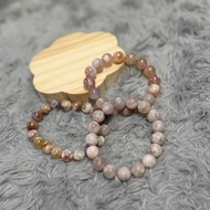 natural Sakura Agate beaded bracelet