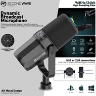 Ada SECONDWAVE Dynamic Microphone Cardioid For XLR USB Broadcast with Frequency Response