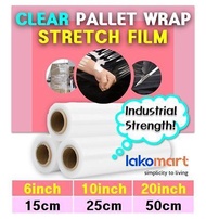 【CARTON BULK ORDER】 Clear Plastic Pallet Wrap Film Stretch Pack Shrink [4 6 10 20 Inch]