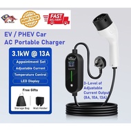 [Ready Stock in Malaysia] Portable Type 2 EV Charger EV car charging gun PHEV charger granny charger