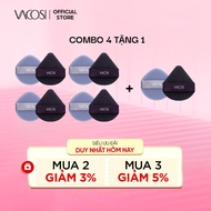 [Buy 4 Get 1 Free] VACOSI purple double-sided cushion puff - Bag of 2 - BP53-01