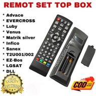 Remot STB Digital Rusia T2 mini T2 U002 Ezbox Venus Lgsat Evercross DLL /Remot Digital Set Top Box T