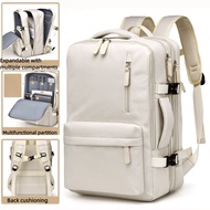 BagVibe with USB Port Expandable Macaron Backpack 2025, 55L Lightweight College Bag for Travel, 16-I