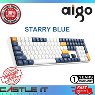 Aigo DarkFlash GD108 BROWN SUGAR / MILKY BROWN STARRY BLUE Wireless WIRED Mechanical Keyboard Gaming