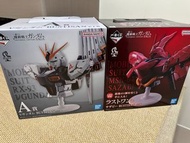 UNIVERSAL CENTURY SAGA 一番賞 last賞 + A賞 1 set 沙薩比 sazabi胸像 + nu gundam胸像 高達一番賞 馬沙之反擊 牛高達 一番賞 Anniversa