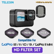 Telesin ND Filter Set For GoPro 12 GoPro 11 GoPro 10 GoPro 9 Filter ND GoPro 11 Mini Black