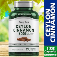 CEYLON CINNAMON 6000mg (per Serving) x 135 Capsules CONCENTRATED EXTRACT Supplement