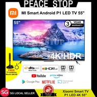 [3-Year Official Warranty] Mi LED TV 55" Global English Set Xiaomi Smart Android TV w Google Playstore Netflix YouTube