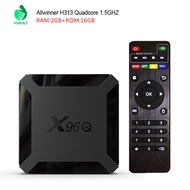 X96Q Set-Top Box Quanzhi H313 HD WiFi Native Android 10 Network Media Player