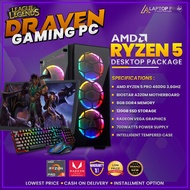 BRAND NEW AMD RYZEN 5 GAMING DESKTOP Package | AMD Ryzen PRO 5 4600G, 8GB DDR4, 120GB SSD, 19" WIDE LED MONITOR | We also have hp, dell, lenovo brand, laptop intel core i7, i5, mini pc computer, cheapest laptop, Thinkpad, latitude, | LAPTOP PH