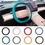 TIMEKEY Silicone Car Steering Wheel Cover Car Handle Cover Threaded Texture Protective Grip Cover An