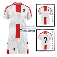 PUTIH Jersey GEORGIA HOME White EURO 2024-2025 FULL PRINTING PREMIUM FREE NAMESET