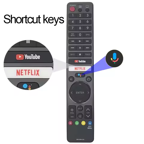 GB336WJSA Replacement Voice Remote Fit for Sharp AQUOS Smart TV with YouTube Netflix 4T-C60BJ3T 4T-C