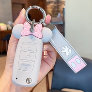 Silicone Car Key Cover for VW Polo, Bora, Sagitar, Tiguan, Beetle | Cartoon Shockproof Key Case