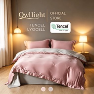 Owllight Grand Pink Authentic Tencel Lyocell King 1600 TC Premium Cooling Fitted Bedsheet Set