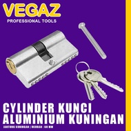 VEGAZ SILENDER KUNCI PINTU KUNINGAN ALUMINIUM CYLINDER PINTU 60 MM