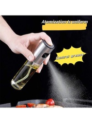 304不鏽鋼加壓油噴瓶，適用於廚房和燒烤 - 玻璃油噴霧器，適用於餐廳使用