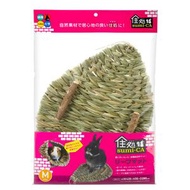 SumiCA 二合一天然草編織墊隧道 M size 日本品牌 兔仔 天竺鼠 龍貓 磨牙舒壓玩具 兔仔用品 (平行進口)