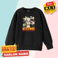 Dr Stone Children's Sweater / Boys & Girls Sweater Jacket Custom Name Dr Stone